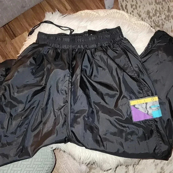 Vintage '80s/'90s Nike Men's MD Black Flight Series Track Pants - Picture 1 of 8